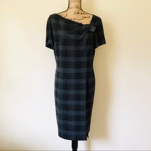 Jones Wear career dress black and white